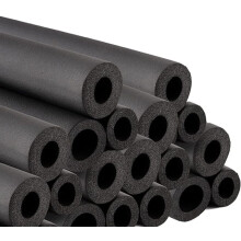 Pipe Insulation Foam Tube 23/8' ID x 3/8' TK x 5.9FT Thermal Fire Retardant for AC Unit Black