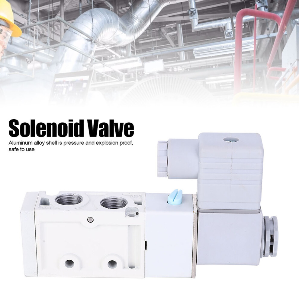 Aluminum 5-Way Solenoid Valve Mvsc220-4E1 G1/4In For Pneumatic Use 5011379811734