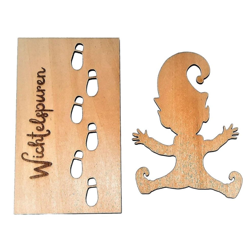 Gnome Stencil Wooden Christmas Gnome Template For Diy Window And Footprints Decoration 9365369512474