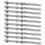 150 Pcs Stainless Steel Handrail Railing Cable Tensioner Threaded Stud End Fitting for 1/8 Inch Cable Wire (50 Pack) 2
