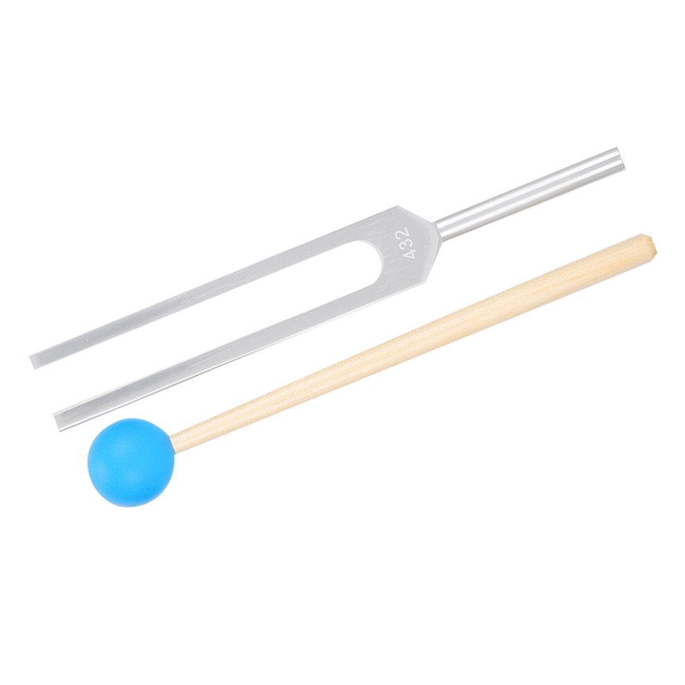 432Hz Aluminum Alloy Tuning Fork & Wood Hammer Sound Healing Set