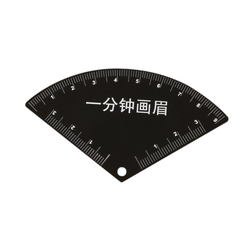 Portable Eyebrow Stencil With Arch Guide And Fan Shape Template Brows Shaping Tool Plastic Stencil Set