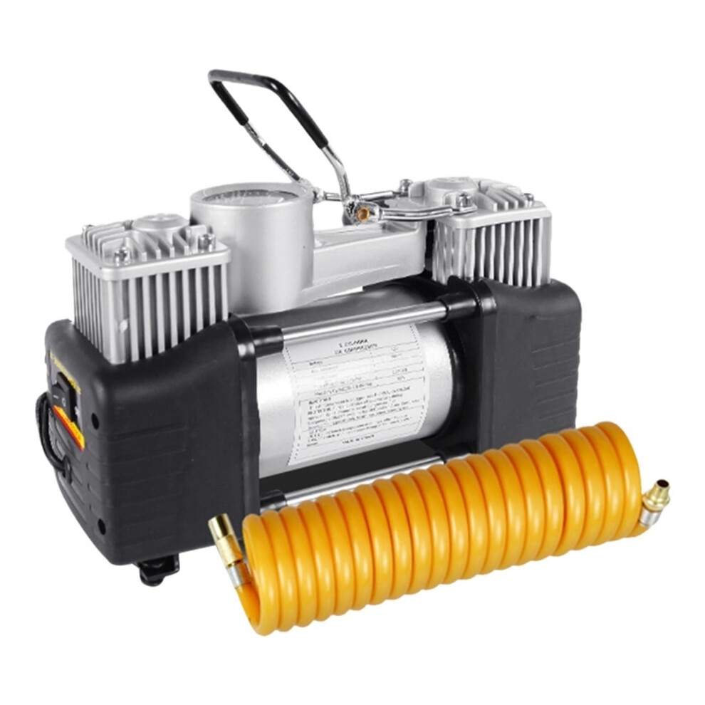 Portable Car Tire Inflator 12V 150Psi Dual Cylinder Air Compressor With Pressure Gauge For Suv Truck 9094768022672