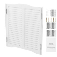 Porte Double - DUOKU - Modèle 805x28x900 mm - Bois de Pin - Facile à Installer - Blanc