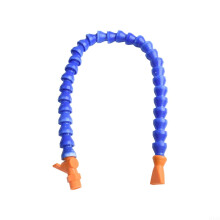 Flexible Coolant Hose for CNC Machines Adjustable Length 600mm with Switch Flat Nozzle Blue