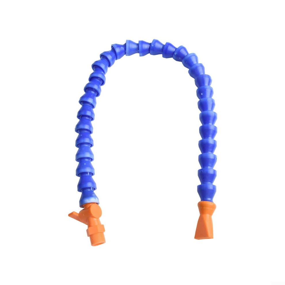 Flexible Coolant Hose For Cnc Machines Adjustable Length 600Mm With Switch Flat Nozzle Blue 9094768022856