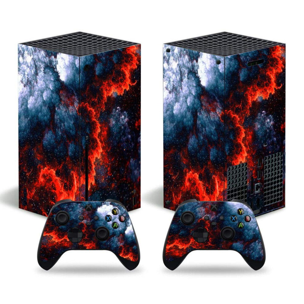 Magma Skin Wrap Full Coverage ScratchâResistant Vinyl With Controller Decals For Xbox Series X 9094768022931