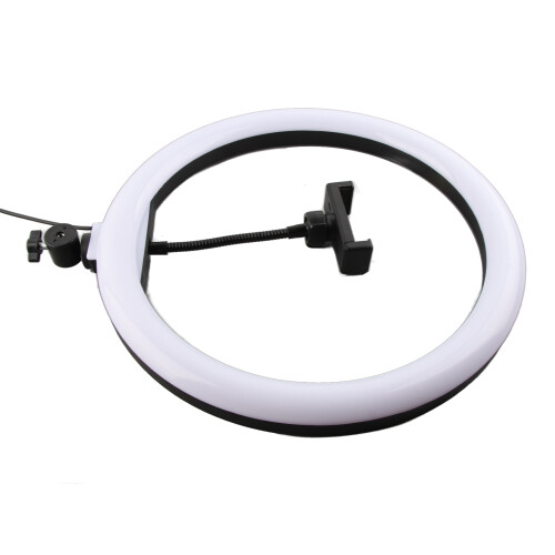 Live Stream Lighting Solution Adjustable Brightness Soft Lighting Dimmable Ring Light USB Port Charge 3 Light Modes Shadowless Lighting 2