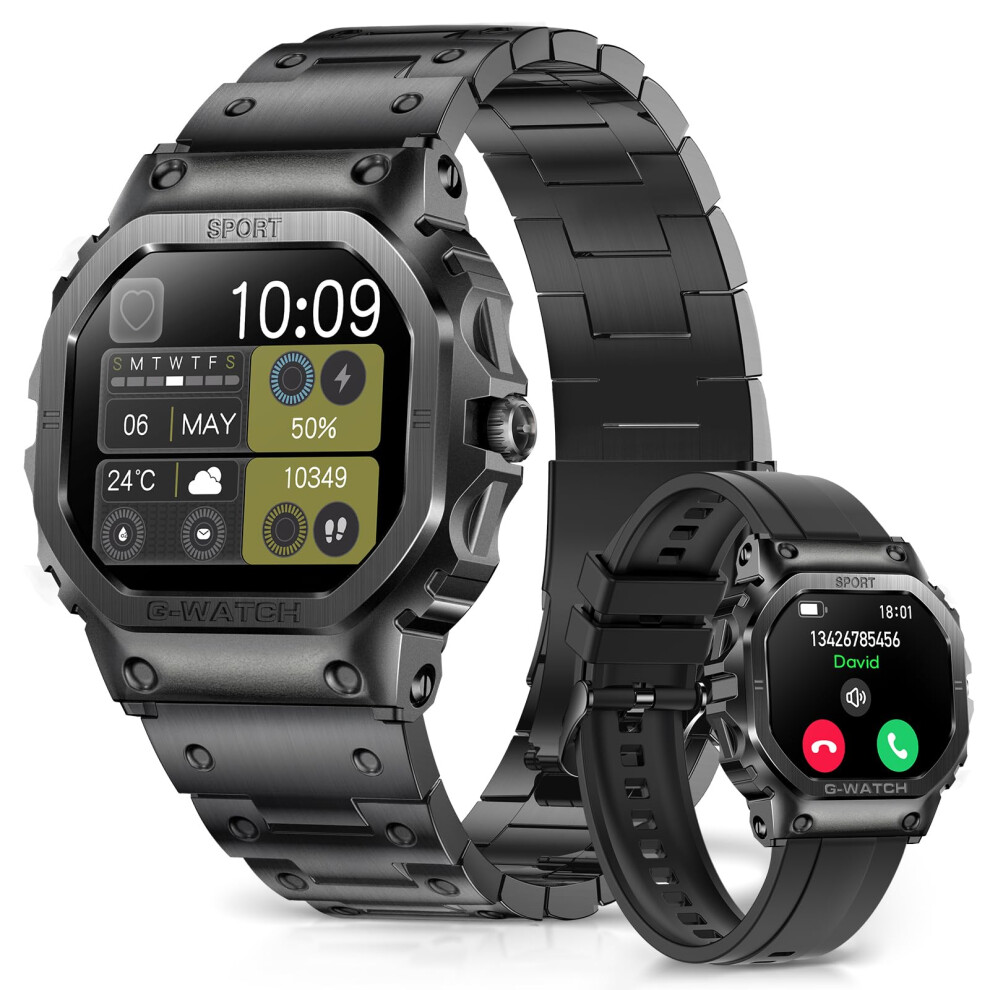 Smartwatch For Men With Bluetooth Calling, 1.57'' Hd, Ip68 Waterproof, Fitness Tracker For Android/Iphone 9094768023044