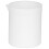 Béquer de polipropileno para material escolar, resistente às intempéries e antiaderente, béquer branco para laboratório, adequado para 1