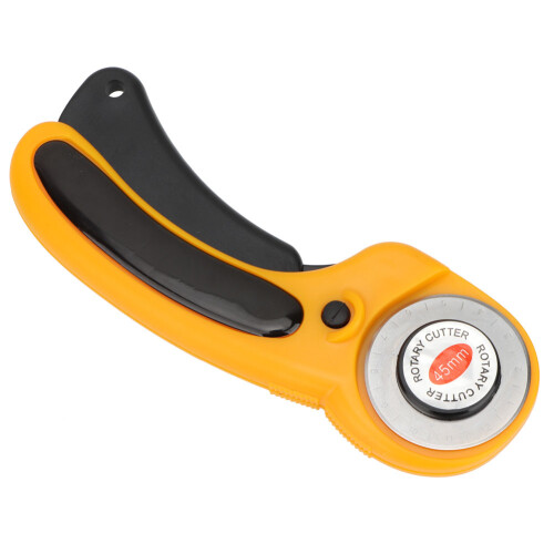 Rotary Fabric Cutter, 45mm Sharp Durable Blade for Tailoring & Quilting, Precision Engineering Ensures Clean Cutting, Ergonomically Designed Handle 1