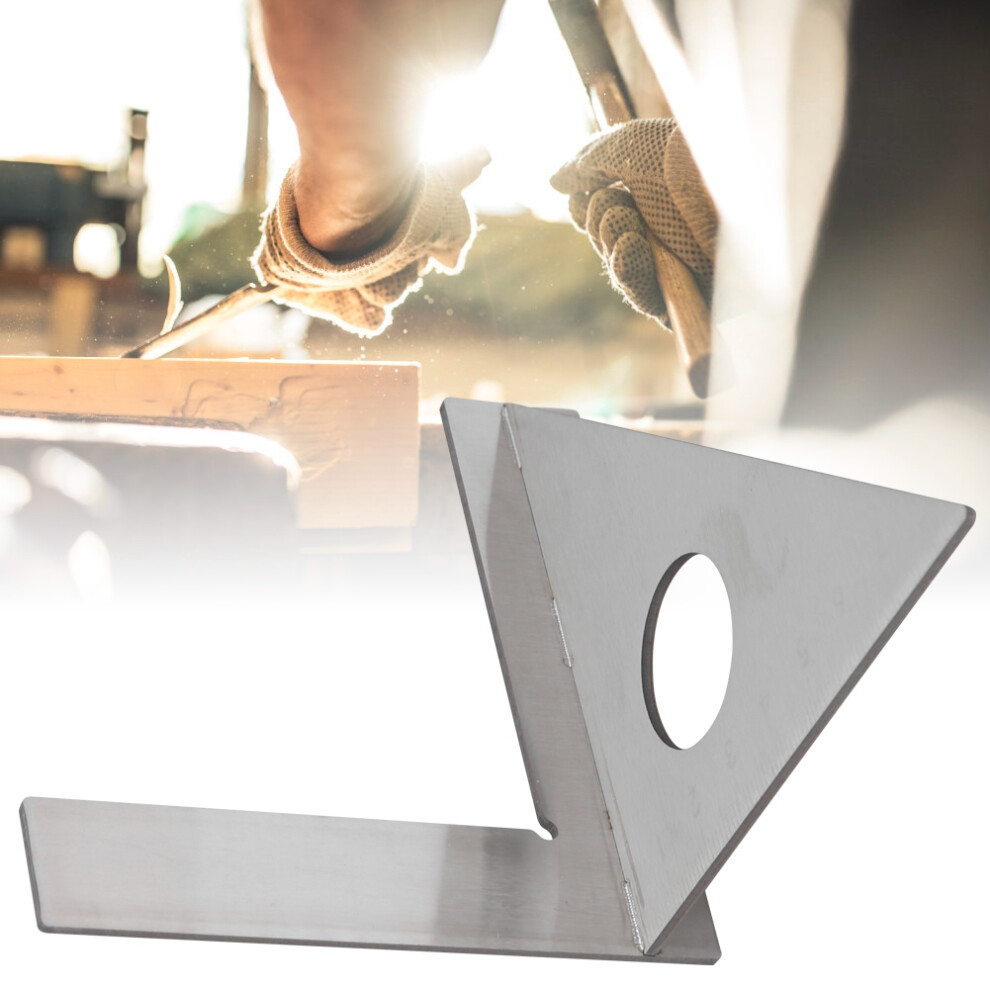 Stainless Steel 90/45 Woodworking Right Angle Ruler, Measuring Accuracy 0.1Mm 7891379815516