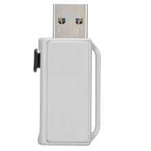 USB-minne med tryck-och-drag-design, höghastighetsdataöverföring för sömlös säkerhetskopiering mellan enheter. Vitt ABS-material