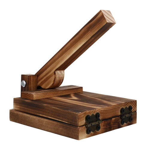 Wooden Tortilla Press and Dumpling Maker for Easy Wrapper Shaping and Consistent Thickness