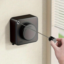 Retractable Clothesline Wall Mounted SpaceSaving Indoor Outdoor Laundry Line with Easy Installation Black