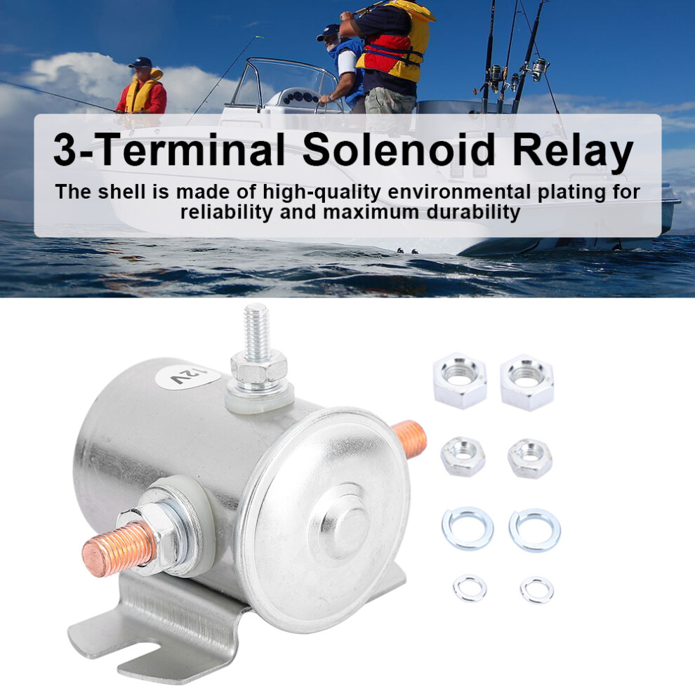 12V 200A Starter Solenoid Relay Switch For Cart Winch Boat - Sas4208saw4226 Silver 8471379817346