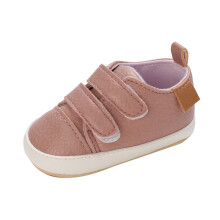 First Shoes NonSlip Solid Pink Walking Baby Trainers For Girls, Toddler And Kids, UK Size 3