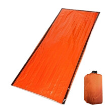 Emergency Sleeping Bag with Heat Reflective Waterproof Survival Blanket for Outdoor Camping
