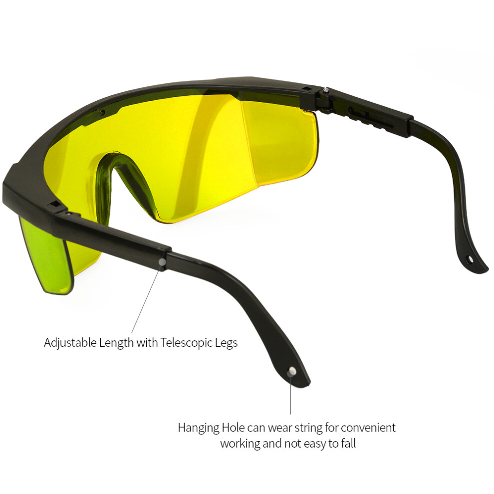 Yellow Laser Eye Protection Glasses 200-540Nm Safety Goggles For Industrial Use 7641379818099