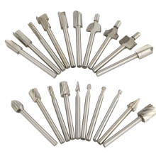 Tungsten Carbide Burr Bits for High Speed Rotary Tool, Double Cut Design Enhances Detail Work on Wood, ABS, Acrylic, PVC, Plastic Materials