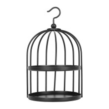 Gemakkelijk verplaatsbare waxbrander, met ophanghaak voor eenvoudig gebruik, decoratief ontwerp in de vorm van een vogelkooi met hoge