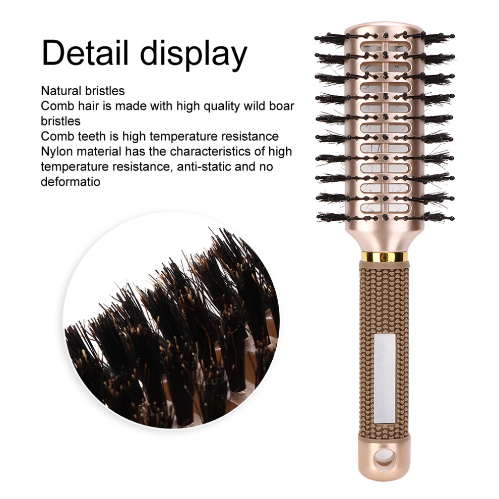Gold Double Sided Nylon Anti-Static Hair Comb â 23.5cm Styling Brush