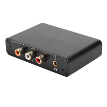 HDMI Koaxial Optisch zu Analog DAC Konverter Adapter Verstärker Schwarz