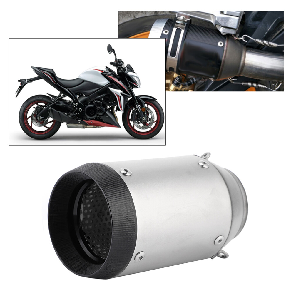 Universal 60Mm Stainless Steel Motorcycle Exhaust Pipe For Z900, Z1000, R6 4161379821675