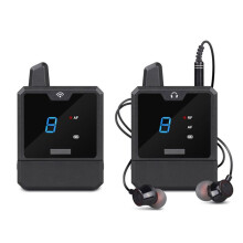 Sistema de Monitoreo Intraauricular Inalámbrico UHF IEM Audio- UHF Recargable para Monitoreo de Audio de Música Transmisión en Vivo