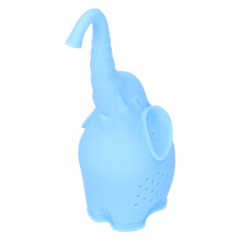 Infuzor de ceai cu plasă extra fină, mâner din silicon în formă de elefant cu desene animate, strecurătoare de ceai din frunze din oțel