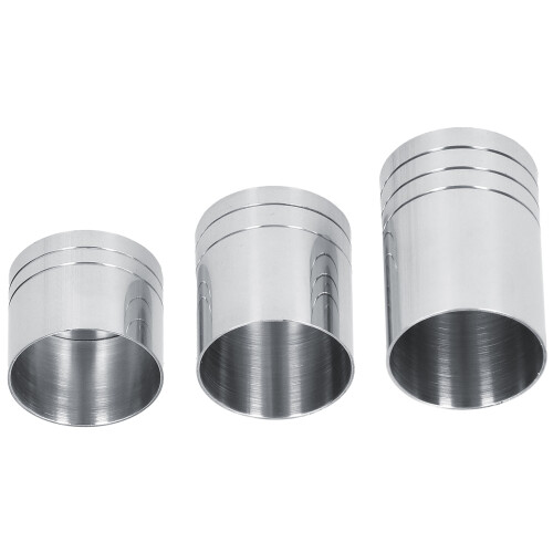 Copo medidor em aço inoxidável para bartenders, resistente a altas temperaturas, com design elegante e sofisticado, fácil de limpar e com boca 2