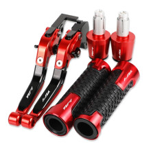 Motorcycle Stand Enlarge Support Extender for Yamaha YZFR1 20042014 Brake Clutch Levers Handlebar Grips Ends Color