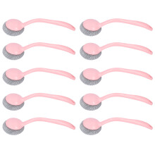 Stahlwoll-Scheuerschwamm mit ergonomischem Design, korrosionsbeständige Edelstahlschwämme, vielseitiges Reinigungswerkzeug, eng gewickelte,