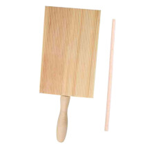 Wooden Gnocchi Board Pasta Maker with Ergonomic Handle for Homemade Pasta Cooking