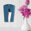 Kitchen Wall Mount Garbage Bag & Tissue Dispenser Storage Holder Dark Blue 1