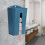 Kitchen Wall Mount Garbage Bag & Tissue Dispenser Storage Holder Dark Blue 7