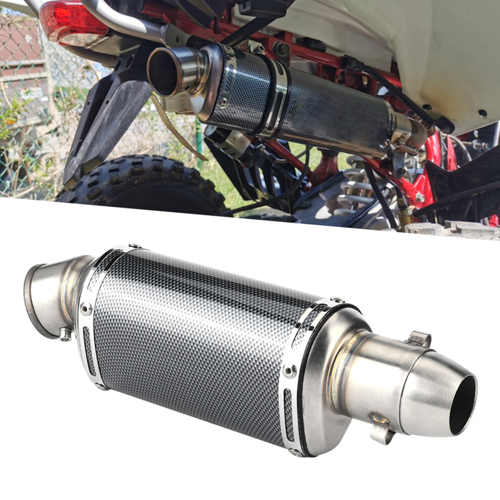 Universal 51Mm/2In Stainless Steel Short Exhaust Pipe For Motorcycles & Scooters 4991379825300