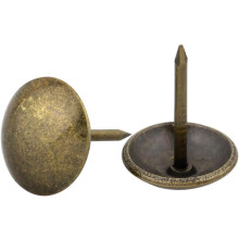Dekorative Möbelnägel, antike Messing-Bronze-Polsternägel für Bastelprojekte, Zinklegierungen, glatter Kopf, korrosionsbeständig, fester Halt
