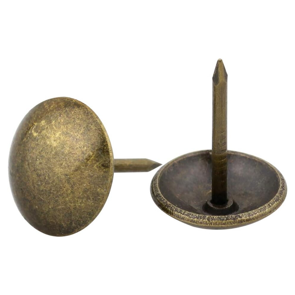 Decorative Furniture Tacks, Antique Brass Bronze Upholstery Nails For Artisan Projects, Zinc Alloys Smooth Head Corrosion-Resistant, Firm Grip High 9115830592340