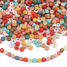 Schmuckherstellung, verschiedene Farben, Bastelperlen, Buchstabenperlen für DIY-Armbänder, Kunststoffperlen für Halsketten, Schlüsselanhänger,