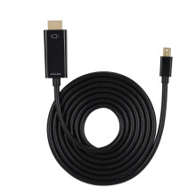 Vysokorýchlostný adaptér HDMI s konektorom Mini DP na HDMI 4K Ultra HD, podpora hlbokej farebnej hĺbky, nekomprimovaný zvuk, univerzálna