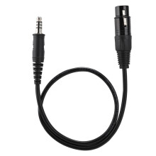 Adapter voor luchtvaartheadset met dubbele stekker naar Airbus XLR-connector. Hoogwaardige ABS-kabel met lage impedantie voor algemeen gebruik in de