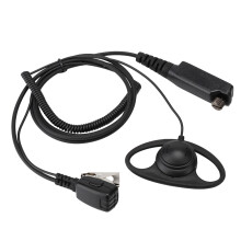 Auriculares de vigilancia con tubo acústico para radios Motorola, módulo profesional con tubo acústico y micrófono con reducción de ruido,