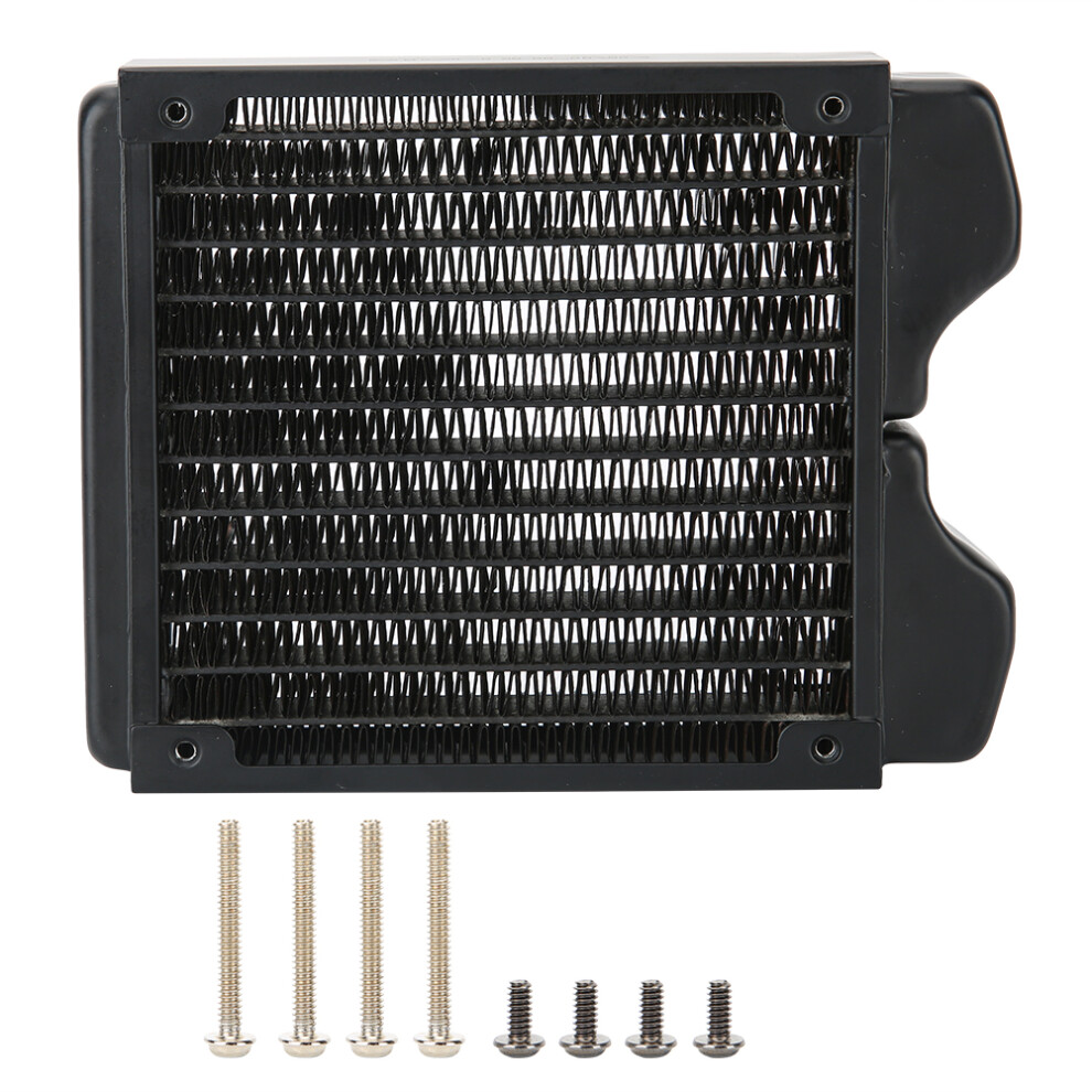 Water Cooling Radiator With 12 Pipe Design Ultra Thin Structure For Pc Components Powder Coated Copper Core Low Noise Cooling Solution Compatible With 9147006751633