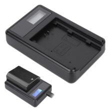 LCD Kamera-Akku-Ladegerät für NP-FZ100, Schwarz, 85x50x15mm
