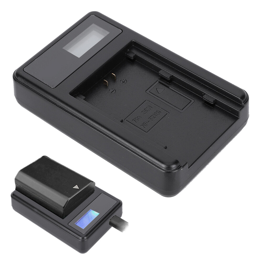 Lcd Camera Battery Charger For Np-Fz100, 85X50x15mm Black 4901379827211