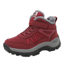 Snow Boots Winter Warm SlipResistant For Couples Outdoor Sports UK 7.5 Red