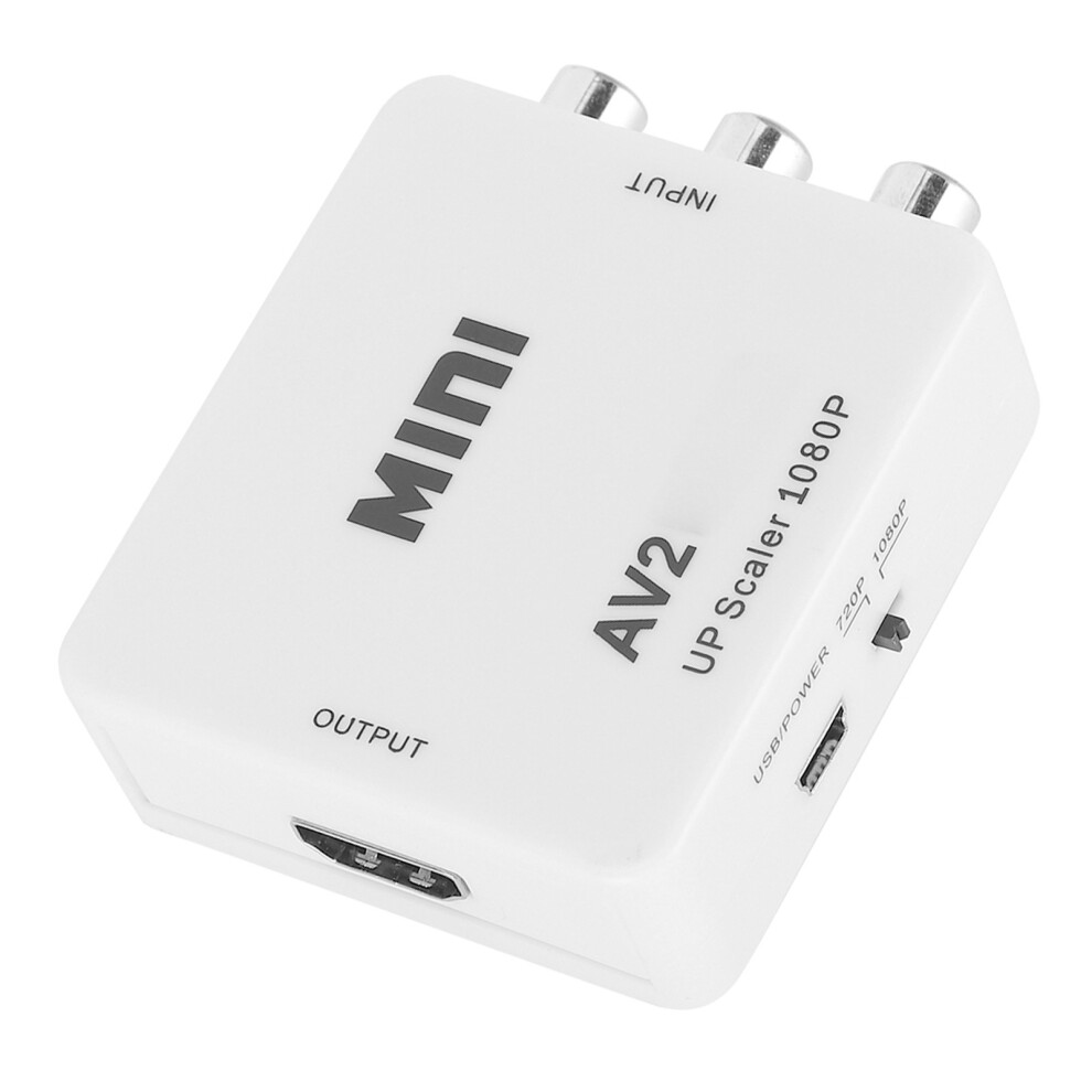 High Definition Av To Hdmi Converter Transverter 50Cm Cable White 4661379829713