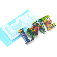 Transparente Silikon-Liebesbrief-Form für DIY-Trockenblumen-Handwerksdekoration