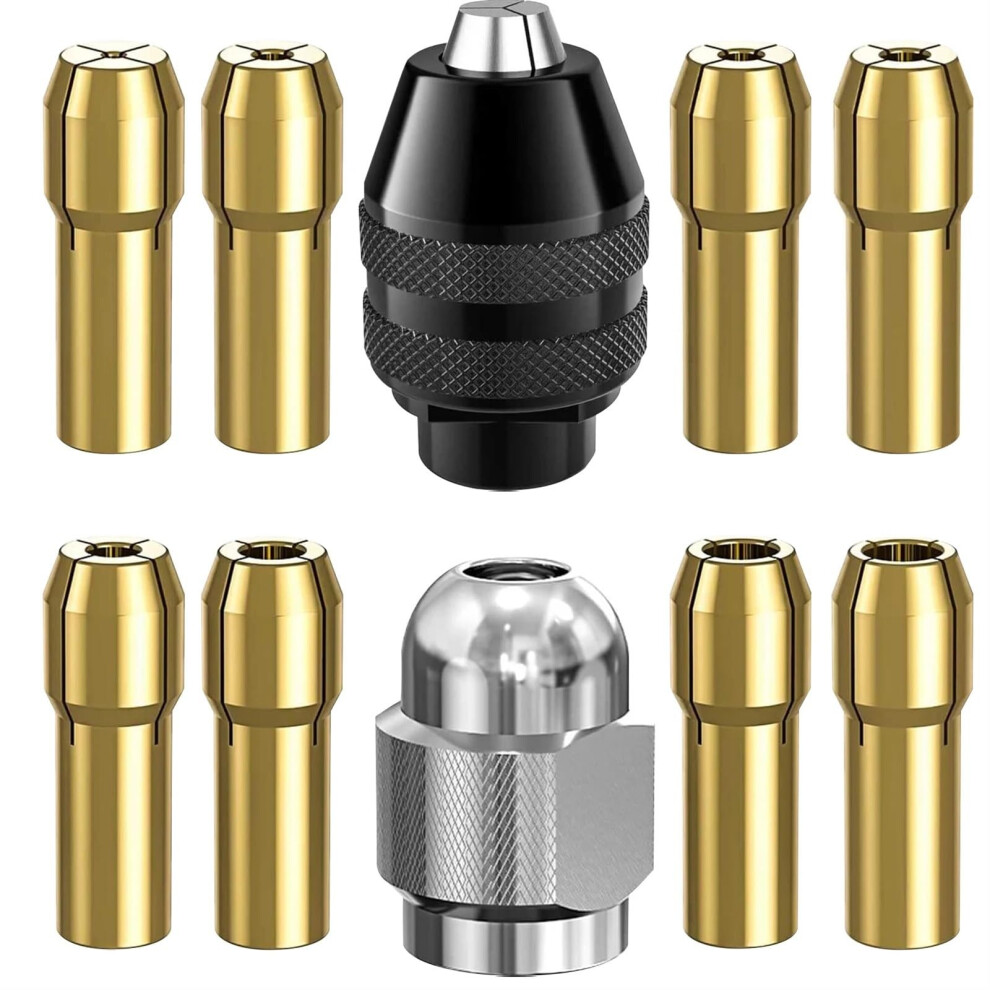 Brass Collet Chuck Collet Set Precision Quick Release Mini Drill Chuck For Electric Grinding Drills 9187378018132